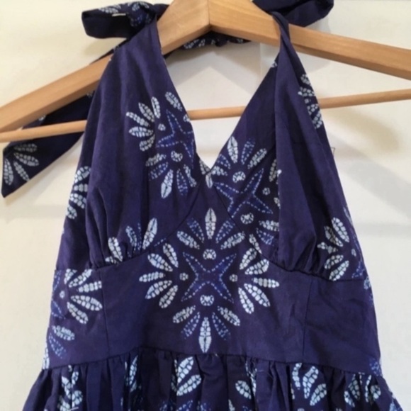 ModCloth Summer Halter Dress NEW Blue Size XS Spring Easter - Picture 5 of 6